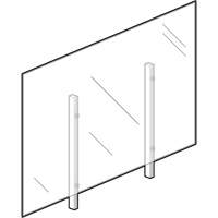 Sneeze Guard, 48" W x 36" H Smart Ofis