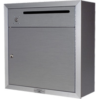 Collection Box, Surface -Mounted, 12-3/4" x 16-3/8", 2 Doors, Aluminum Smart Ofis