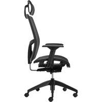 Format+ High-Back Weight-Sensing Synchro-Tilter with Headrest, Mesh, Black, 300 lbs. Capacity Smart Ofis