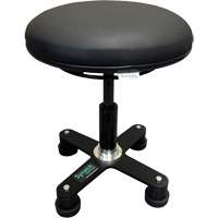 Omnistool Ergonomic Stool, Mobile, Adjustable, Vinyl Seat, Black Smart Ofis
