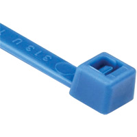 T Series Cable Ties, 8" Long, 50 lbs. Tensile Strength, Blue Smart Ofis
