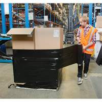 Stretch Wrap, 0.8 Gauge (20.3 micrometers), 15" x 1500', Opaque Black Smart Ofis