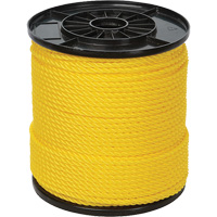 1/4" Yellow Twisted 3-Strand Rope, Polypropylene, 550' Smart Ofis