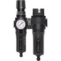 Manual Drain Filter, Regulator & Coalescing Filter with Metal Bowl Modulair 300, 1/4" NPT, 250 PSI, 5.1 fl. oz. Capacity Smart Ofis