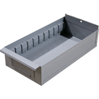 Interlok Boltless Shelving Shelf Box, Steel, 11-5/8" W x 12" D x 2-3/4" H, Light Grey Smart Ofis