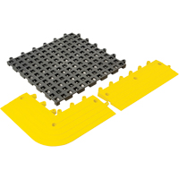 ErgoDeck&reg; General Purpose No. 564 Matting, PVC, 1-1/2' W x 1-1/2' L, 7/8" Thick, Charcoal Smart Ofis