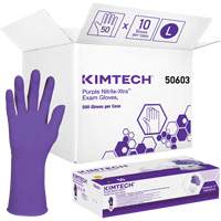 Gants d'examen Kimtech, Grand, Nitrile, 6 mils, Sans poudre, Mauve, Classe 2 Smart Ofis