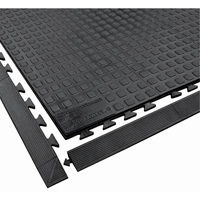 Rejuvenator Connect No. 502 Matting, Polyurethane, 3' W x 3' L, 5/8" Thick, Black Smart Ofis