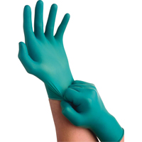 Gants TouchNTuff 92-600, Petit, Nitrile, 5 mils, Sans poudre, Vert Smart Ofis
