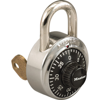 Padlock, Combination, Hardened Steel, 1-7/8" Width Smart Ofis