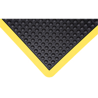 Tapis antifatigue en d&ocirc;me, &agrave; bulles, 2' x 3' x 1/2", Noir, Caoutchouc Smart Ofis