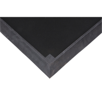 Foot Sanitizing Matting, Rubber, 2-2/3' W x 3-1/4' L x 2-1/2" Thick, Black Smart Ofis