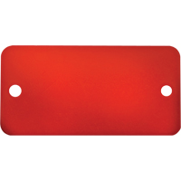 Blank Tags, Aluminum, 3" W x 1" H Smart Ofis