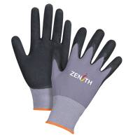 ZX-1 Premium Touchscreen Compatible Gloves, 7/Small, Nitrile/Foam Nitrile Coating, 15 Gauge, Nylon Shell Smart Ofis