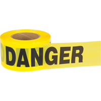 Ruban pour barricade Danger, Bilingue, 3" la x 1000' lo, 1,5 mil, Noir sur jaune Smart Ofis