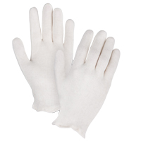 Mediumweight Inspection Gloves, Poly/Cotton, Hemmed Cuff, Ladies Smart Ofis