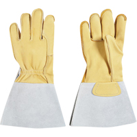 Lineman's Glove, Large, Grain Cowhide Palm, Cotton Inner Lining Smart Ofis