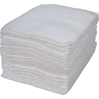Premium Bonded Sorbent Pads, Oil Only, 15" x 17", 15 gal. Absorbancy Smart Ofis