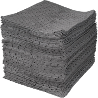 Premium Bonded Sorbent Pads, Universal, 15" x 17", 30 gal. Absorbancy Smart Ofis