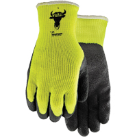 330 Visibull Gloves, 7/Small, Rubber Latex Coating, Polyester Shell Smart Ofis