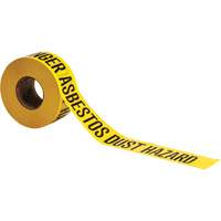 Barricade Tape, English, 3" W x 1000' L, 3 mils, Black on Yellow Smart Ofis