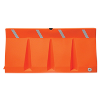 Traffic Barriers, Water-Filled, 69.75" L x 33.75" H, Orange Smart Ofis