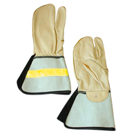 1 Finger Lineman's Glove, Medium, Grain Cowhide Palm Smart Ofis
