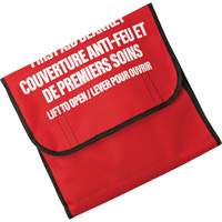 Dynamic Fire Blanket with Nylon Pouch Holder, Wool, 60"L x 71"W Smart Ofis