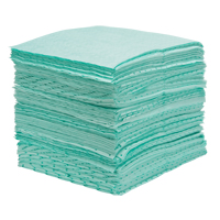 Premium Bonded Sorbent Pads, Hazmat, 15" x 18", 30 gal. Absorbancy Smart Ofis