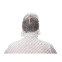 Cagoule jetable, Polypropyl&egrave;ne, Blanc Smart Ofis