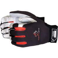 Clutch Gear&reg; Mechanic's Gloves, Grain Leather/Split Leather Palm, Size Small Smart Ofis