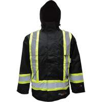 Insulated Jacket, Polyester/Polyurethane, Black, Small Smart Ofis
