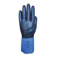 Summitech Full-Dipped Chemical Resistant Gloves, Size Small/7, 11.8" L, Chloroprene, Poly-Cotton Inner Lining, 59-mil Smart Ofis