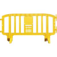 Movit Barricade, Interlocking, 78" L x 39" H, Yellow Smart Ofis