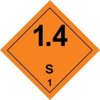 Hazardous Material Handling Labels, 4" L x 4" W, Black on Orange SGQ529 | Smart Ofis