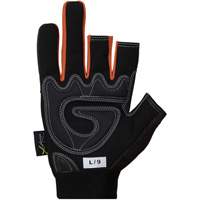 Clutch Gear&reg; Open-Finger Framers Gloves, Synthetic Palm, Size Small Smart Ofis