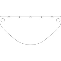 Visi&egrave;re de s&eacute;curit&eacute; universelle Dynamic, Polycarbonate, Teinte Transparent Smart Ofis