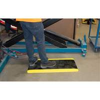 Tapis antifatigue, Losange, 1-2/3' x 3-1/4' x 3/4", Noir/Jaune, Polyur&eacute;thane Smart Ofis