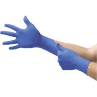 Gants d'examen d'usage multiple Microflex Cobalt N19, T-petit, Nitrile, 3,9 mils, Sans poudre, Bleu, Classe 2 Smart Ofis
