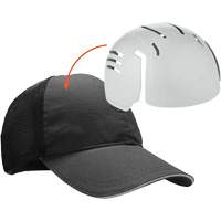 Skullerz 8946 Standard Baseball Cap with Bump Cap Insert, Black Smart Ofis