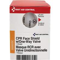 SmartCompliance&reg; Refill CPR Faceshield with One-Way Valve, Single Use Faceshield, Class 2 Smart Ofis