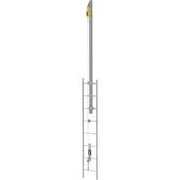 Latchways&reg; Vertical Ladder Lifeline with SRL Ladder Extension Post Kit, Stainless Steel Smart Ofis