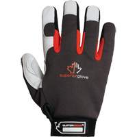Clutch Gear&reg; Thinsulate Mechanic's Gloves, Grain Goatskin/Split Leather Palm, Size Small/7 Smart Ofis
