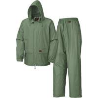 583 Rain Suit, Polyester/PVC, Small, Green Smart Ofis