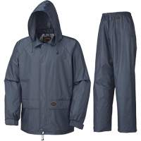 883 Rain Suit, Polyester/PVC, Small, Navy Blue Smart Ofis