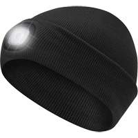 5678 Knit Toque with LED Headlight, Fleece Lining, One Size, Black Smart Ofis