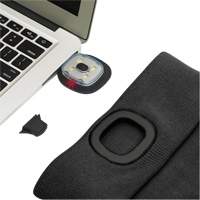 5678 Knit Toque with LED Headlight, Fleece Lining, One Size, Black Smart Ofis