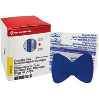 Fingertip Blue Detectable Bandages, Fingertip, Fabric Metal Detectable, Sterile Smart Ofis