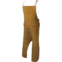 Caiman&reg; Boarhide Apron, Split-Leg Bib, 42" L, Brown Smart Ofis