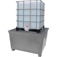 Steel Ultra-IBC Spill Pallet&reg;, 370 US gal. Spill Capacity, 57.6" x 34.7" x 56.9" Smart Ofis